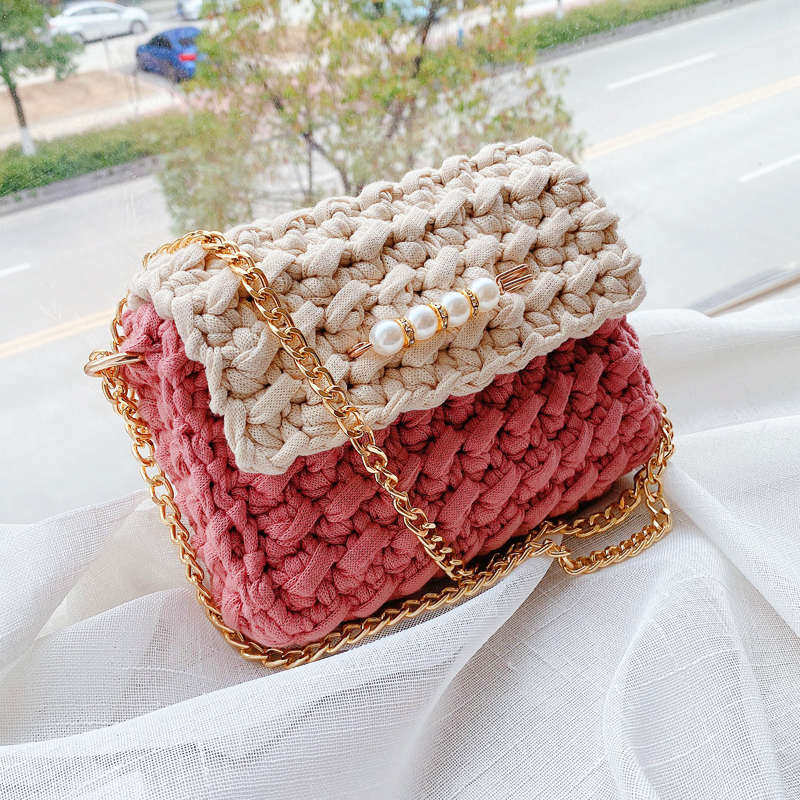 毛线手工编织包包diy材料包制作手编手织勾线扁平线网红可爱泫雅,服饰配件/皮带/帽子/围巾,毛线,淘宝优惠券,粉丝福利购,淘宝优惠卷