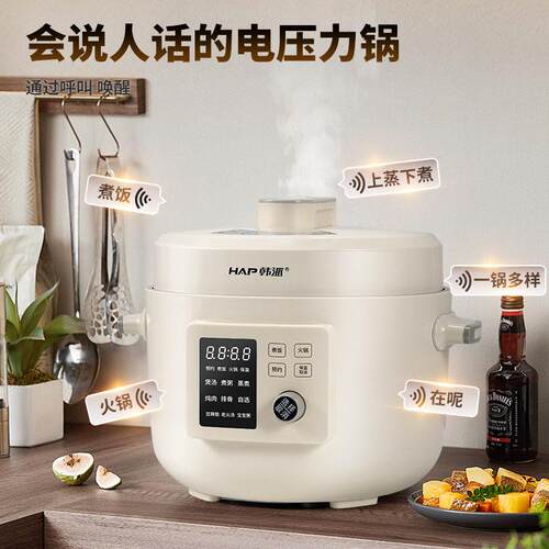 4升P01韩派家用电脑款火锅鸳鸯三格源头工厂直销语音电压力锅