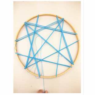 幼儿园区域儿童织布机简易挂毯编织器创意DIY手工穿编缝制刺绣框