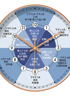 美容院养生挂钟子午钟表钟表挂钟