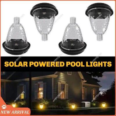 Emption!Solar Lighting Kit: 4 Lights For Above Ground Pool