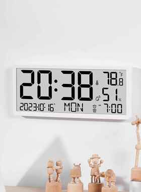 创意LCD多功能挂钟客厅时钟简约现代闹钟大屏幕新款电子钟8303Y01