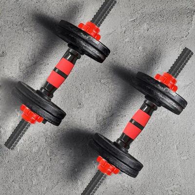 Threaded Dumbbell Handle Bar Extension Bar Set Adjustable Du