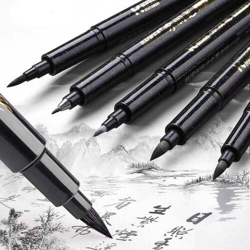 Calligraphy brushes, soft brushes that can be refilled with