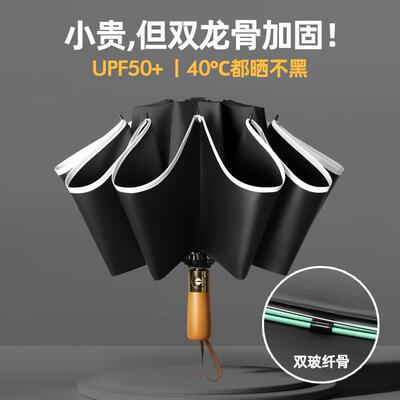 现货20骨全自动雨伞男女加大号加厚晴雨伞折叠抗风暴雨伞遮阳