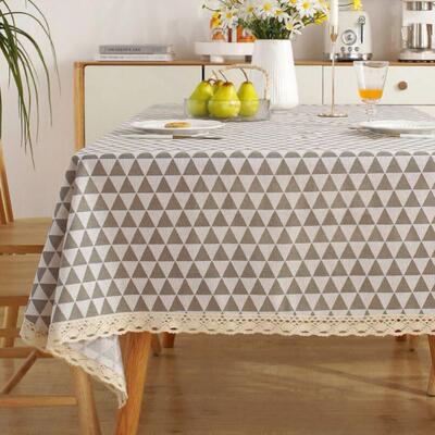 Tablecloth cloth plaid desk mat tea table mat table cloth