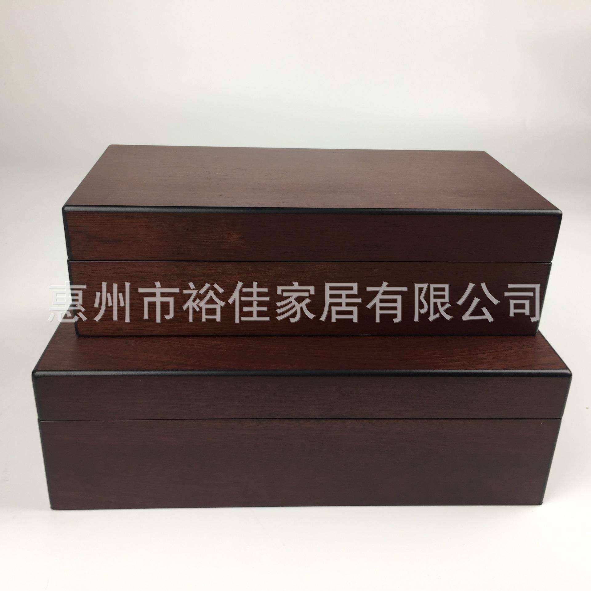 厂家供应新中式摆件样板间简约家居装饰首饰盒摆饰木纹收纳盒