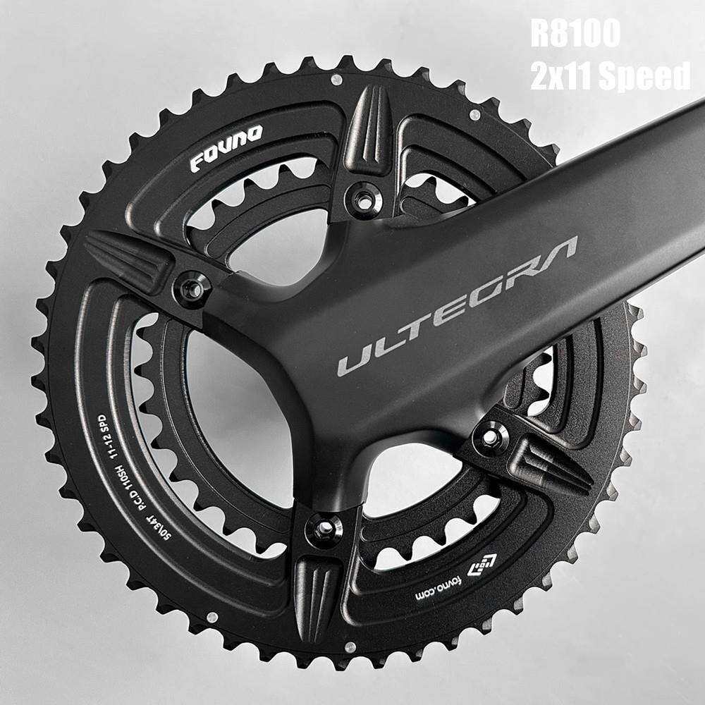 FOVNO 4爪双盘50-34T 2x11S 公路车牙盘片R7000/R8000