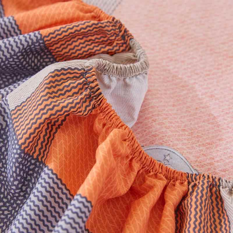 全罩棉纹床笠斜单件YWO纯床加厚全棉床单防滑床棉垫全包围保护套