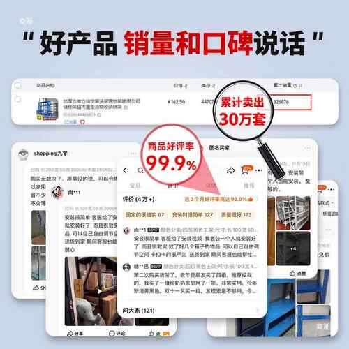 储加厚仓仓储货架多置库物架家用物架快递超市重层型货F96H86TT物