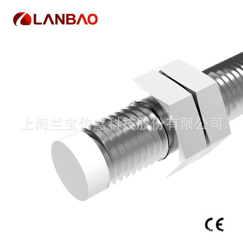 兰宝感应器LR08直流30V圆柱形M8接插件NO/NC 金属电感接近开关