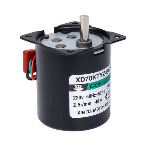 70KTYZ同步电机40W齿轮减速电动机小型制冰机烤箱输送带马达220v