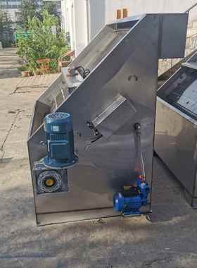 粪斜筛式固液分离机整机不ORX锈钢脱水机养殖场粪离水冲水泡干湿