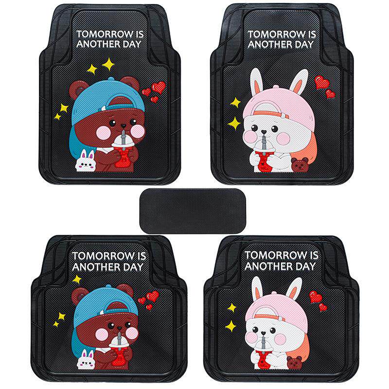 垫可裁剪汽车易脚通汽车449四季用乳胶脚垫清洗加厚防水防滑防冻