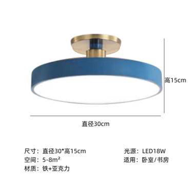 灯具吸顶灯灯具方形卧室现代创意简约客厅个性亚克圆环力北欧