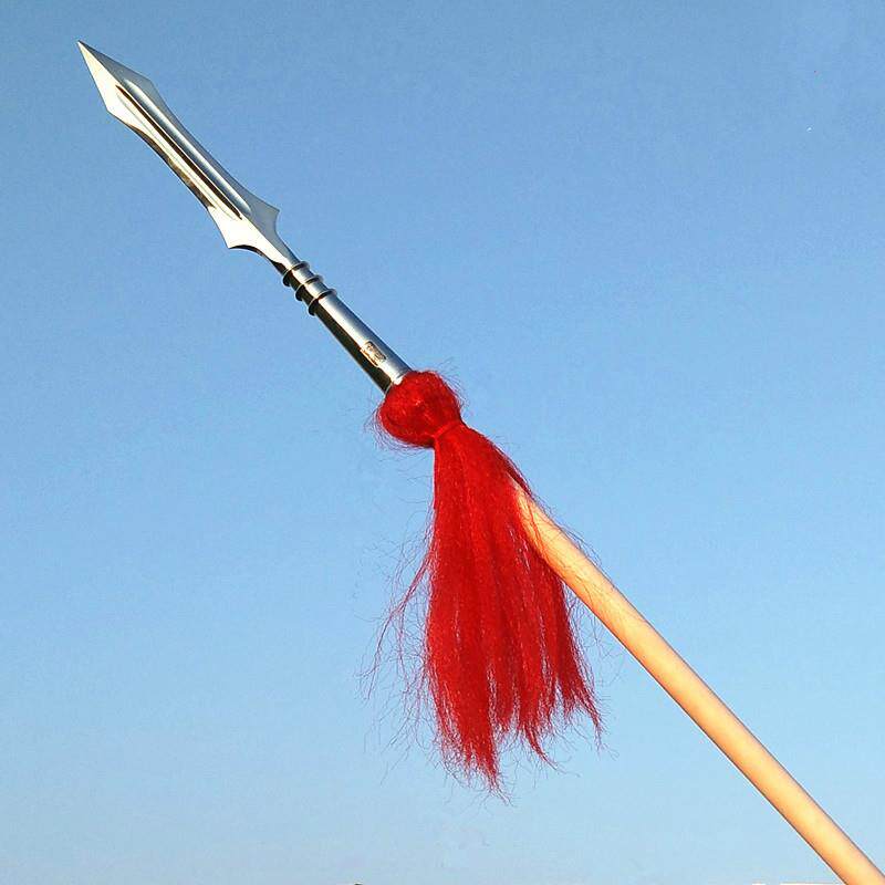 白蜡杆红缨枪霸王枪武术枪赵子龙长枪不锈钢红樱枪头长矛太极大枪