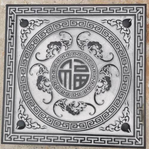 仿古石雕五福临门浮雕户外墙壁庭院地面青石屏风石材雕刻装饰壁画