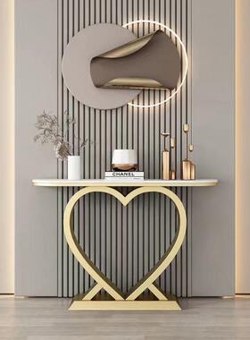 式轻奢板玄关桌酒店别墅厅入户靠墙端景台艺客#00006术创意条岩案