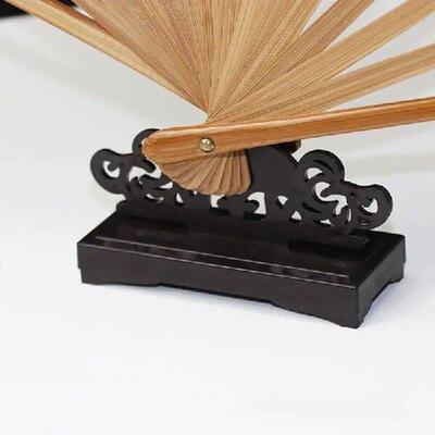 Fan Display Stand Home Desk Decoration Shop Window Folding