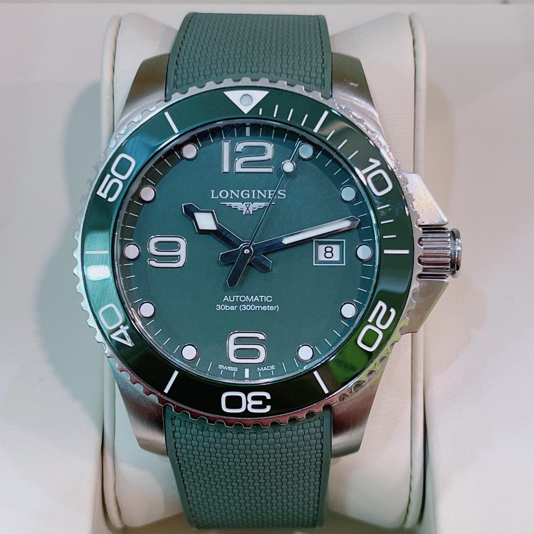 新款盒证98新浪琴康卡斯陶瓷圈自动机械43mm男表L3.782.4.06.9