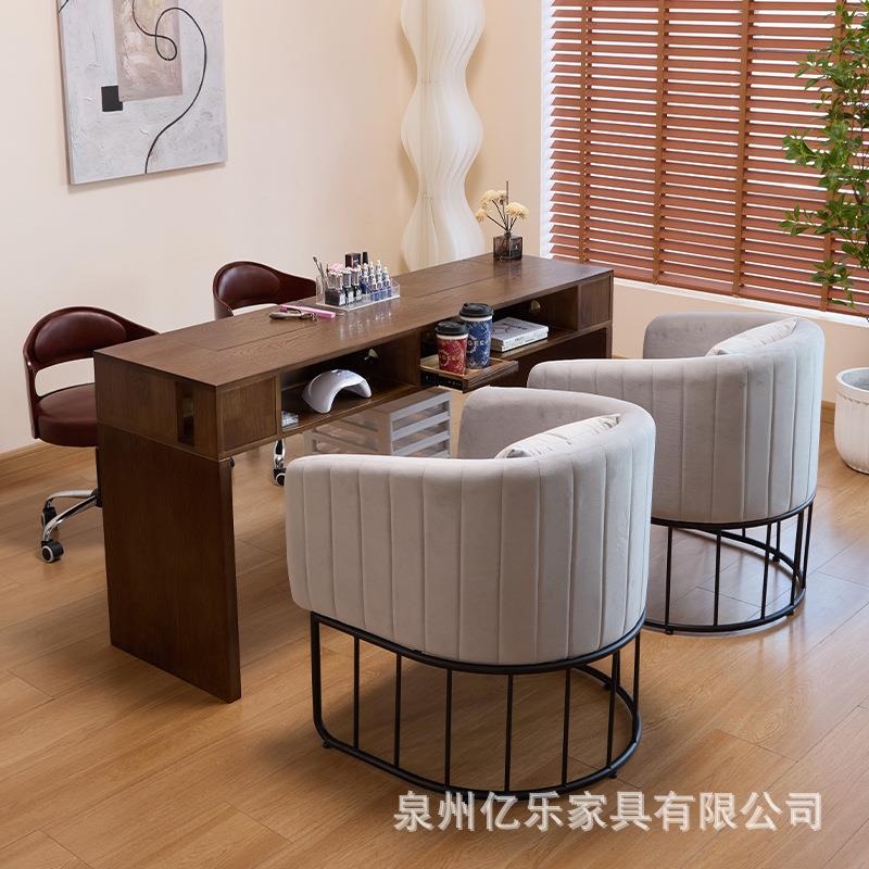 2025新款俄式美甲桌椅套装多抽屉多功能收纳美甲台单双人带吸尘器