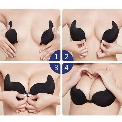 Backless Strapless Push up Bra Adhesive Stick On Magic Gel