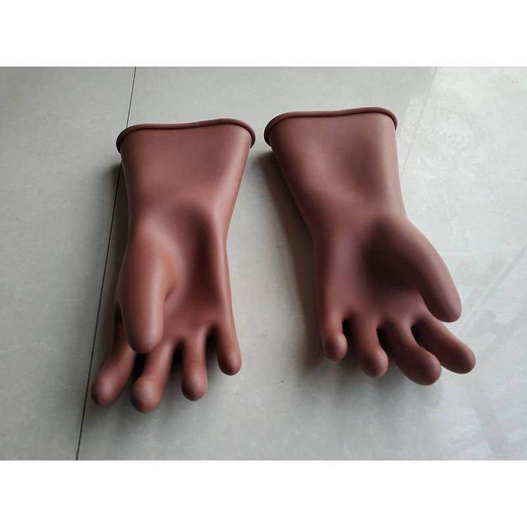 2.5KV/3MIN美式手套YS102-42-01/02/03/04绝缘手套橡胶低压防护手