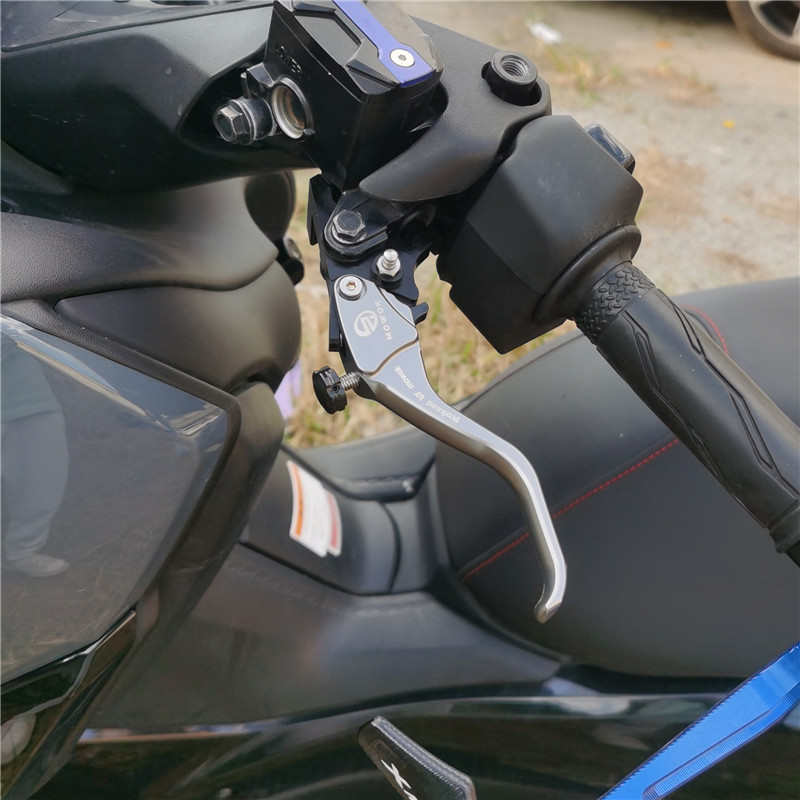 适用极核AE6 AE8＋ AE2 摩托车铝合金改装短款两三指竞技刹车手把
