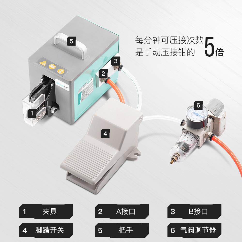GNQ-20A管型预绝缘端子 气动压接钳冷压压线钳多钳口压接压线机器