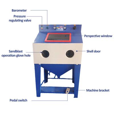 Pressurized Sandblast Cabinet Pressure Sandblasting Machine