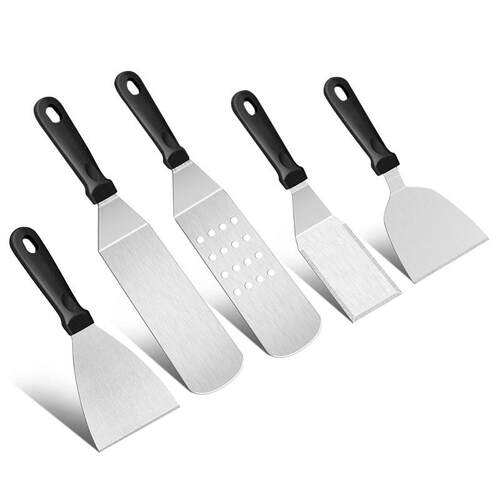 现货不锈钢户外烧烤工具套装烧烤铲料理铲板烧锅铲子BBQ组合烤具