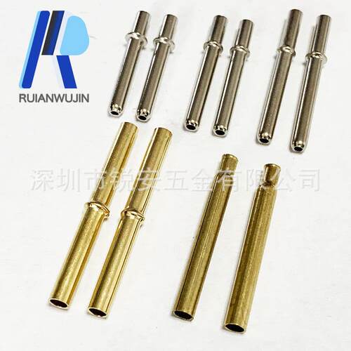 空心铜针 2.3插针 t5空心针脚 H65铜插针 LED导电铜针 来图可定制