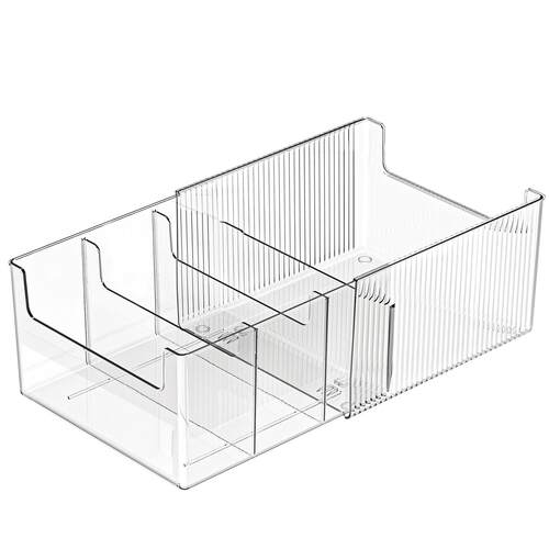 文件收纳盒桌面A4纸资料整理架透明伸缩书立架工位公用品置物架