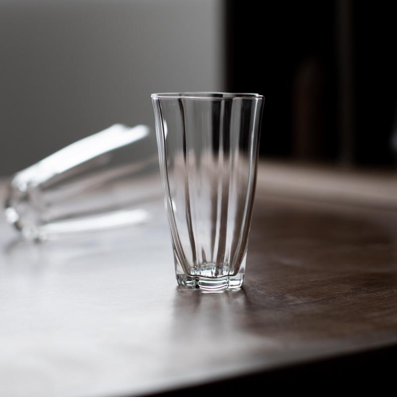 小土选物 超通透 手工吹制 花朵杯玻璃杯子透明咖啡杯高级感水杯