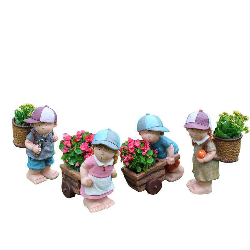 花园摆件庭院装饰户外树脂卡通人物娃娃花盆园林景观造景雕塑小品,家居饰品,户外/庭院摆件,淘宝优惠券,粉丝福利购,淘宝优惠卷