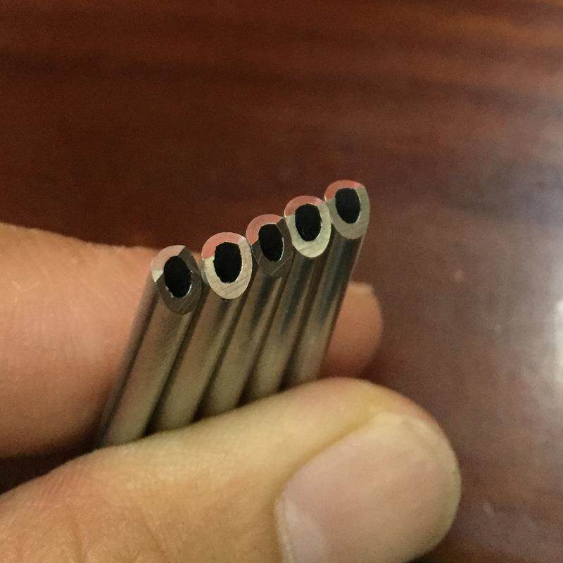 304不锈钢毛细管针管厚壁小口孔径管钢套切割侧孔开槽倒角加工件