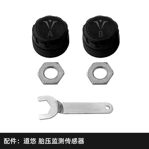 道悠DAOU摩托车智能胎压监测系统 胎压感测器外置显示器双蓝牙