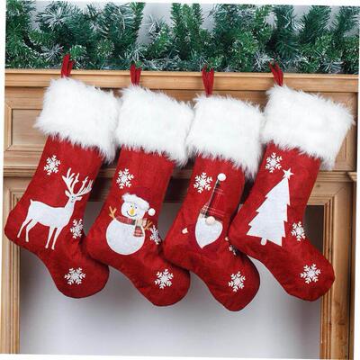 christmas decoration tree Luminous stocking gift bag 圣诞袜
