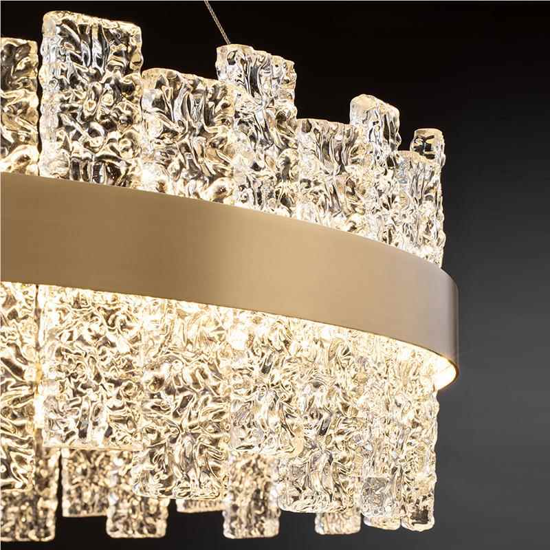 全级铜客厅灯意式水晶设计师餐厅13571长方形简灯现代吊约主卧高