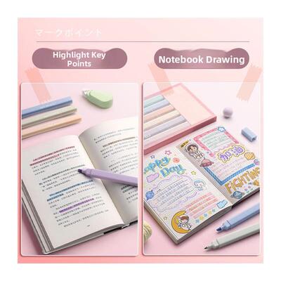 Color highlighter a set of 10 color marker pens荧光记号笔