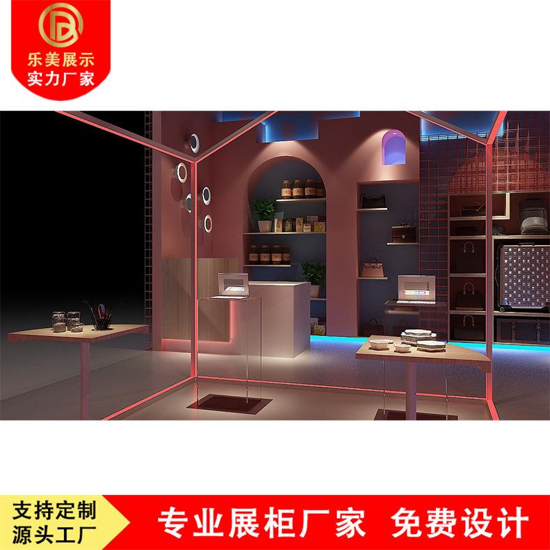创意网红化妆品饰品展示柜展柜整店设计制作