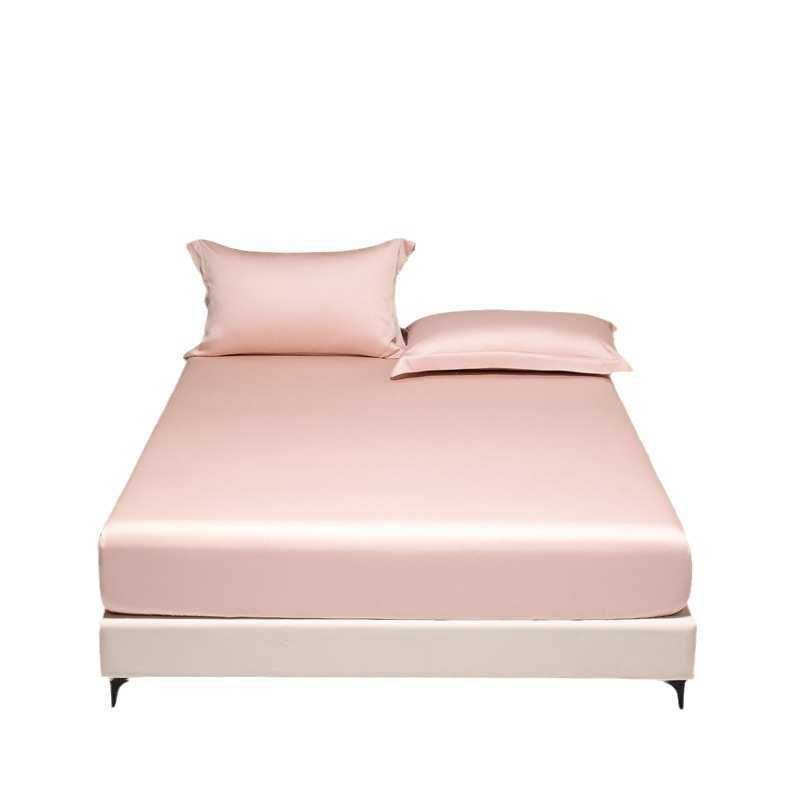 100支长绒棉纯色床笠全棉席梦思保护套床罩垫子防跑罩全包床笠四