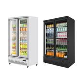 双开门饮料冷保藏展示柜冰箱一体柜机式 冰柜商立用超市饮品鲜厂家