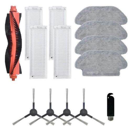 Main Brush Side Brushes Filter Mop Kit For Karcher RCV 3