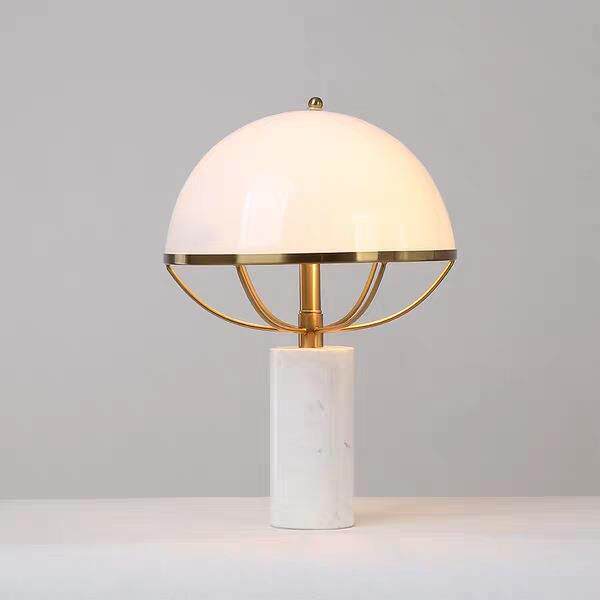 北欧后现代简约白色蘑菇台灯个性创意客厅书房卧室床头柜别墅台灯