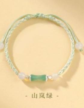 推荐竹节情侣手链小众编织有手链