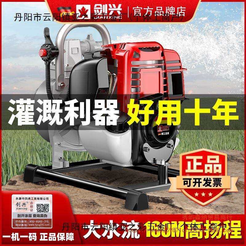 德国进口四冲程汽油机水泵汽油抽水机灌溉无线农用小型高压高扬程