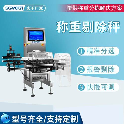 在线自动剔除检重机品动态检重秤SG-100HH超细在线检重秤