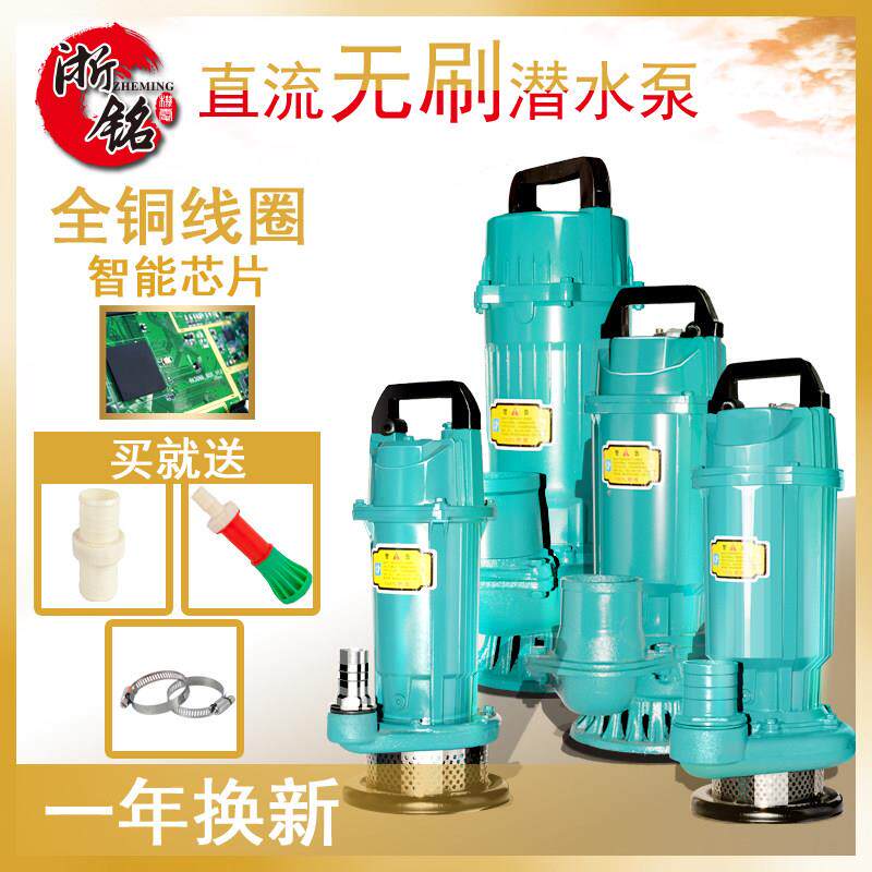 直流无刷潜水泵24v48v60v72v1寸2寸3寸4寸高扬程大流量电动车水泵