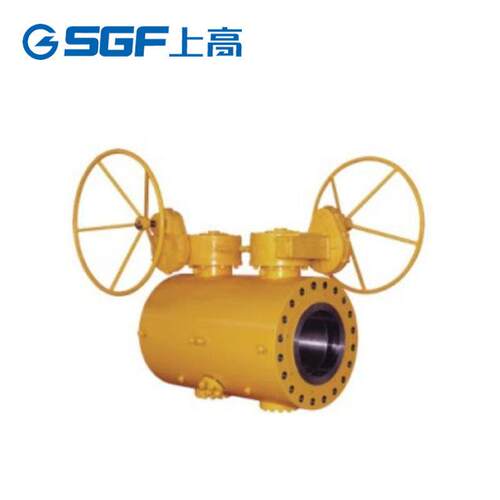 双球固定球阀DDQ347F/H/Y碳钢不锈钢304法兰软密封手动工业球阀